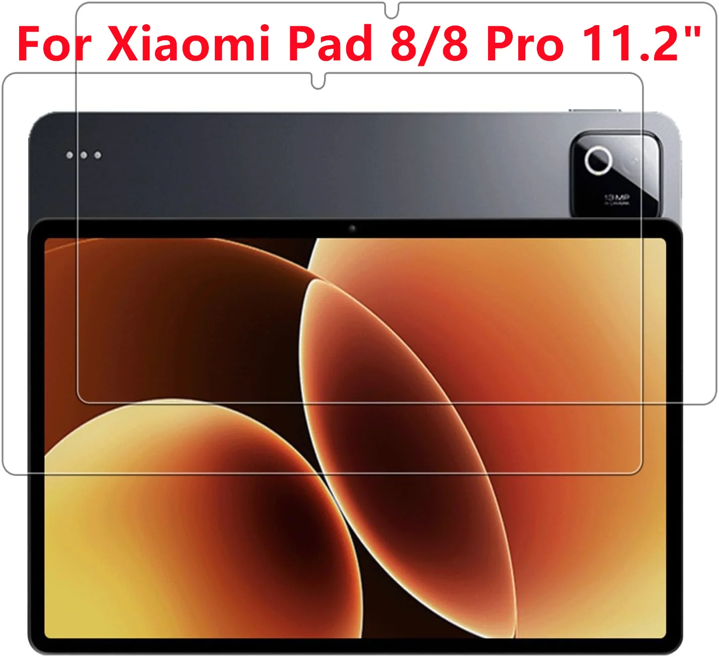 2 PCS Tablet Tempered Glass Screen Protector For Xiaomi Pad 7 8 Pro 11.2 2026 Mi Pad 6 11 Inch 6s Pro 12.4 HD Protective Film