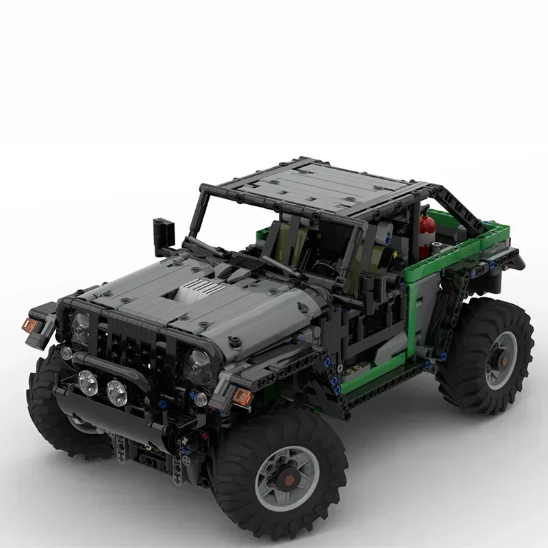 Moc ビルディングブロックモジュラージープ Trailcat 4x4 車モデルテクノロジーレンガ DIY アセンブリオフロード車両おもちゃホリデーギフト