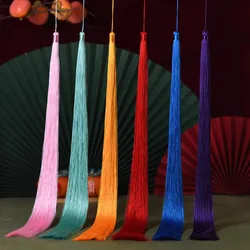 1Pc 50cm Silky Tassels Fringe Trim Craft Tassels Brush Overlength Tassels for DIY Crafts Jewelry Making Wedding Accessories