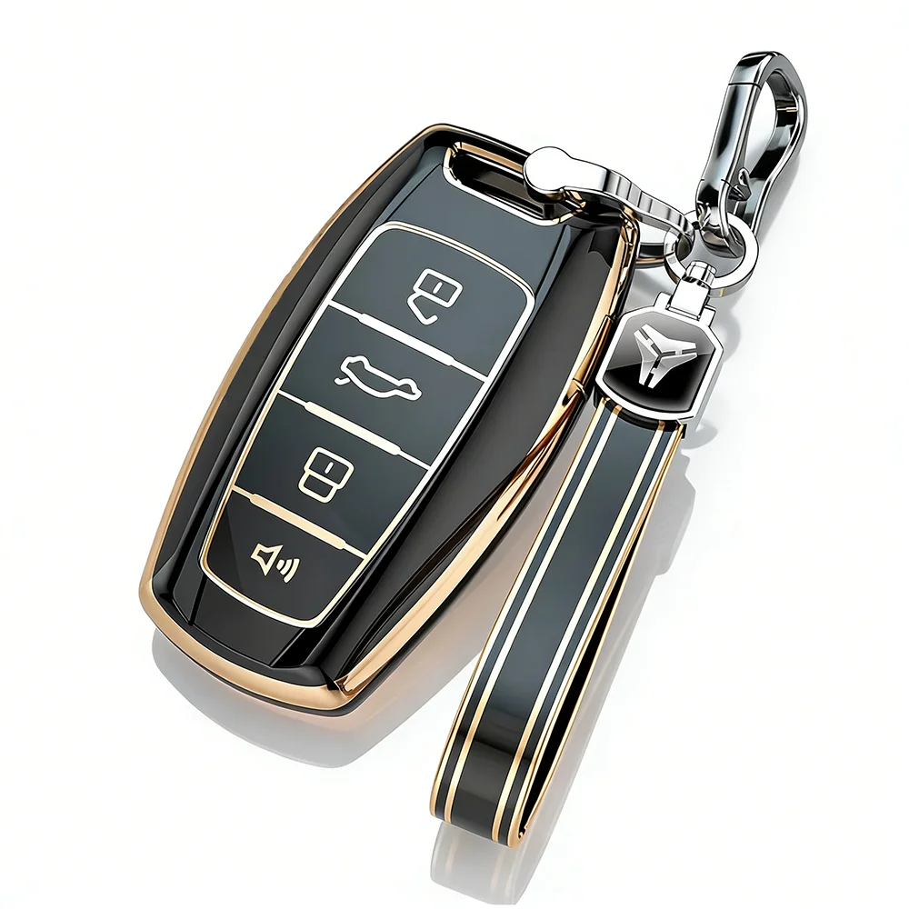 TPU Car Remote Key Case For Great Wall Haval Hover H1 H4 H6 H7 H9 F5 F7 H2S GMW Coupe Key Protected Keyless Fob Cover Key Chain