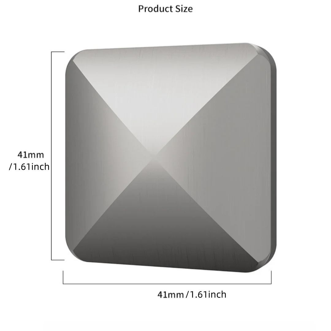 Flipo Flip Desk Fidget Toy Alloy Square Hexagonal Rotating Kinetic Spinner Anti-Stress Relief for Office Use Suitable for Adults