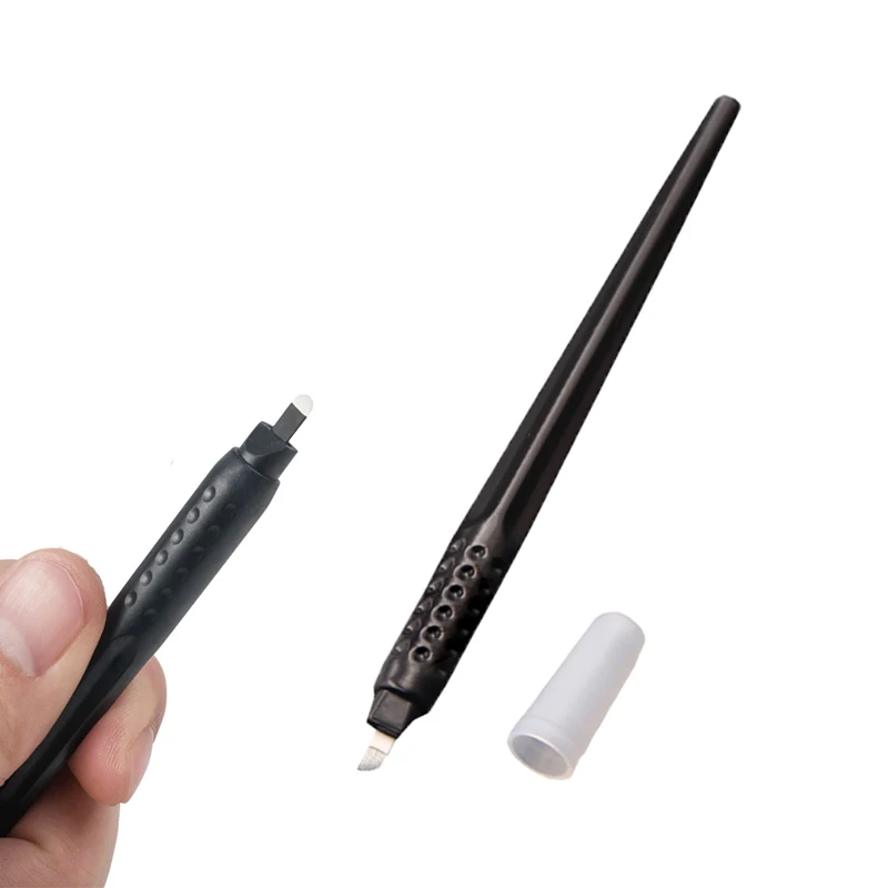 5/10PCS Permanent Makeup Eyebrow Microblading Pen 18U Pins 0.15/0.18MM Tebori Blades Disposable Tattoo Pen For 3D Nano Brows