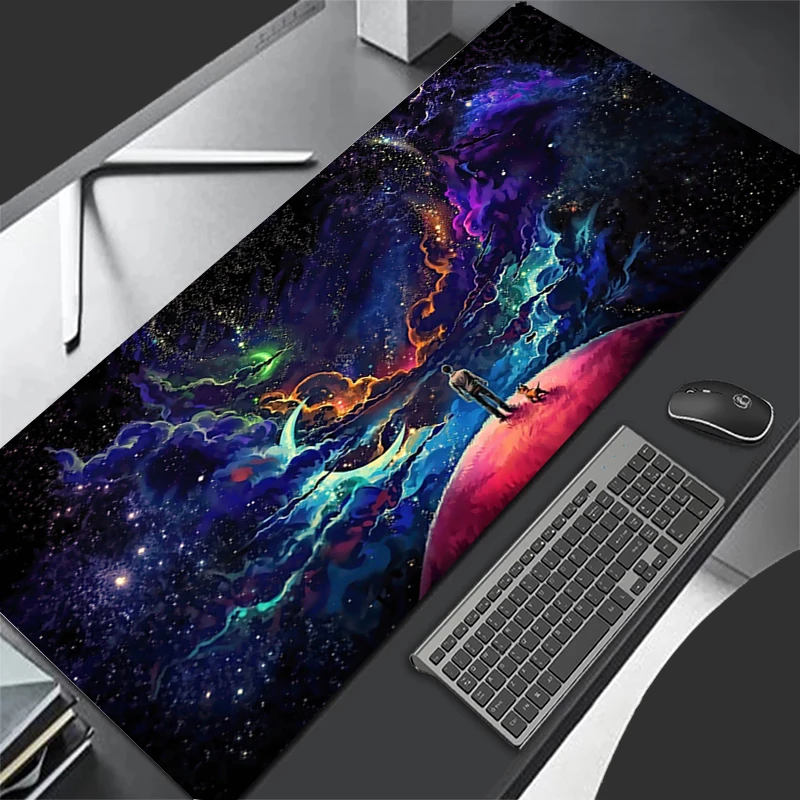 SF Space Mousepad Home XXL New Large Mouse Mat MousePads Office Laptop Carpet Soft Anti-slip Desktop Mouse Pad 900x400 Mouse Mat