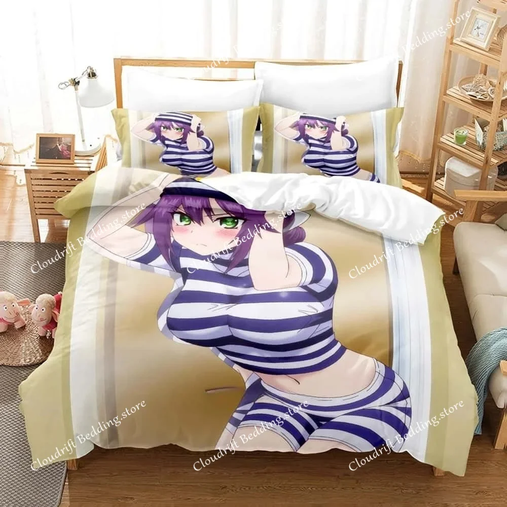 

Комплект постельного белья с 3D-печатью по мотивам аниме «Юраги-со но Юна-сан»: односпальный, полуторный, двуспальный, королевский размер, для взрослых и детей, для спальни, пододеяльники