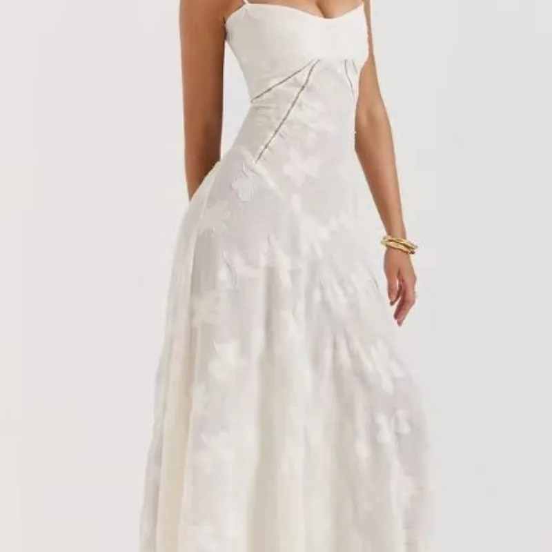 

European Style Summer Women Dress Fashion Off Shoulder Elegant Evening Gown
