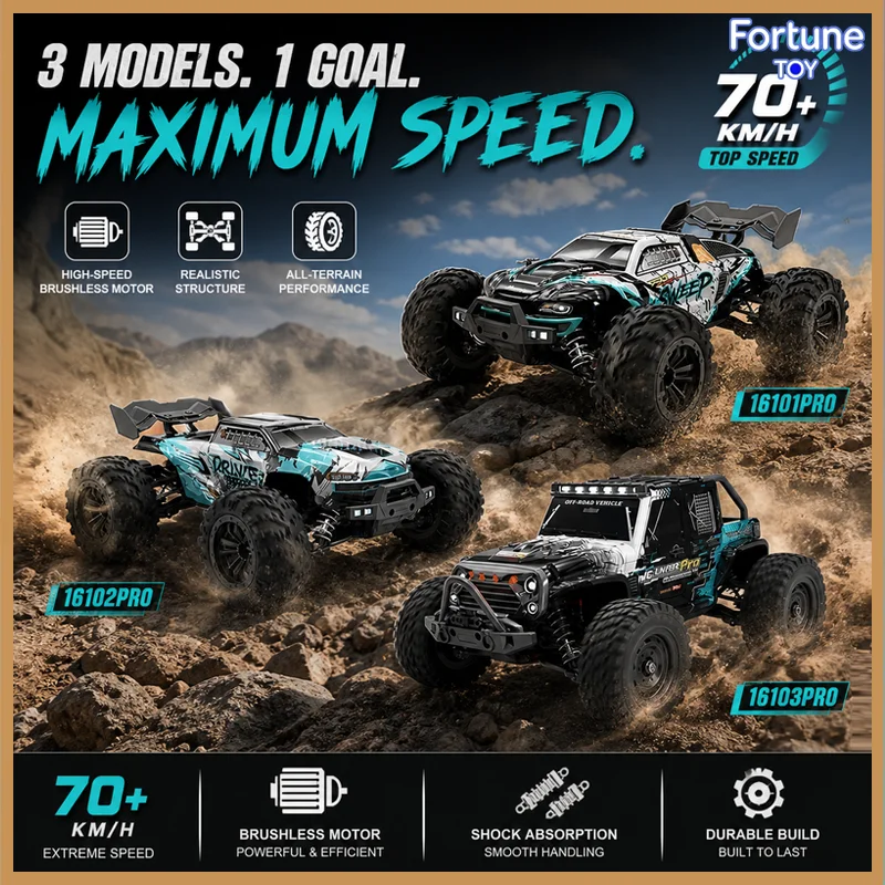 SCY-16101pro/16102pro/16103pro Brushless Professional RC Car High Speed 4WD Metal Differential Off Road Sand Racing Vehicle