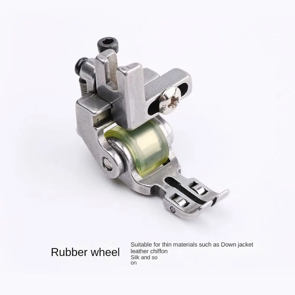 Rolo de aço universal Presser Foot, roda estreita, ajustável, esquerda e direita, T3, 4 tipos