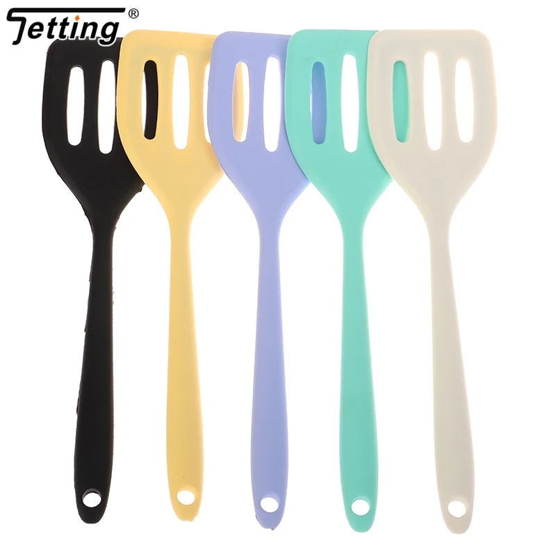 Pá de fritar silicone integrada para cozinha, pequena ferramenta de cozinha, bife e ovo, frito e peixe, 1PC