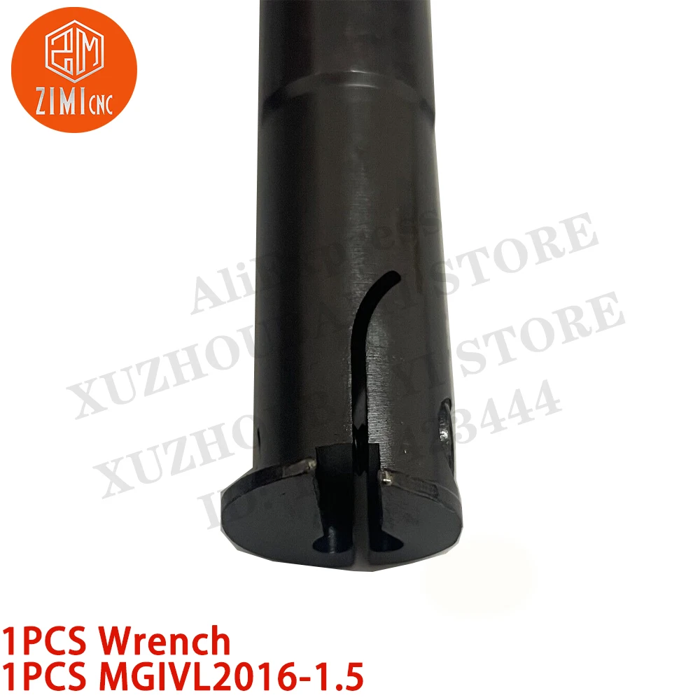 1PCS MGIVL2016-1.5 Suporte de inserção para canal de barra de mandrilar Suporte para ferramenta de corte de torno Ferramenta CNC de 16mm torno de metal mecânico ferramenta de corte