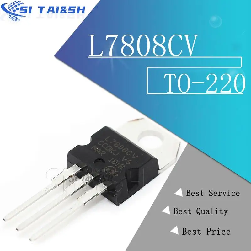 10PCS L7808CV TO220 L7808 TO-220 7808 LM7808 MC7808 new and  original IC