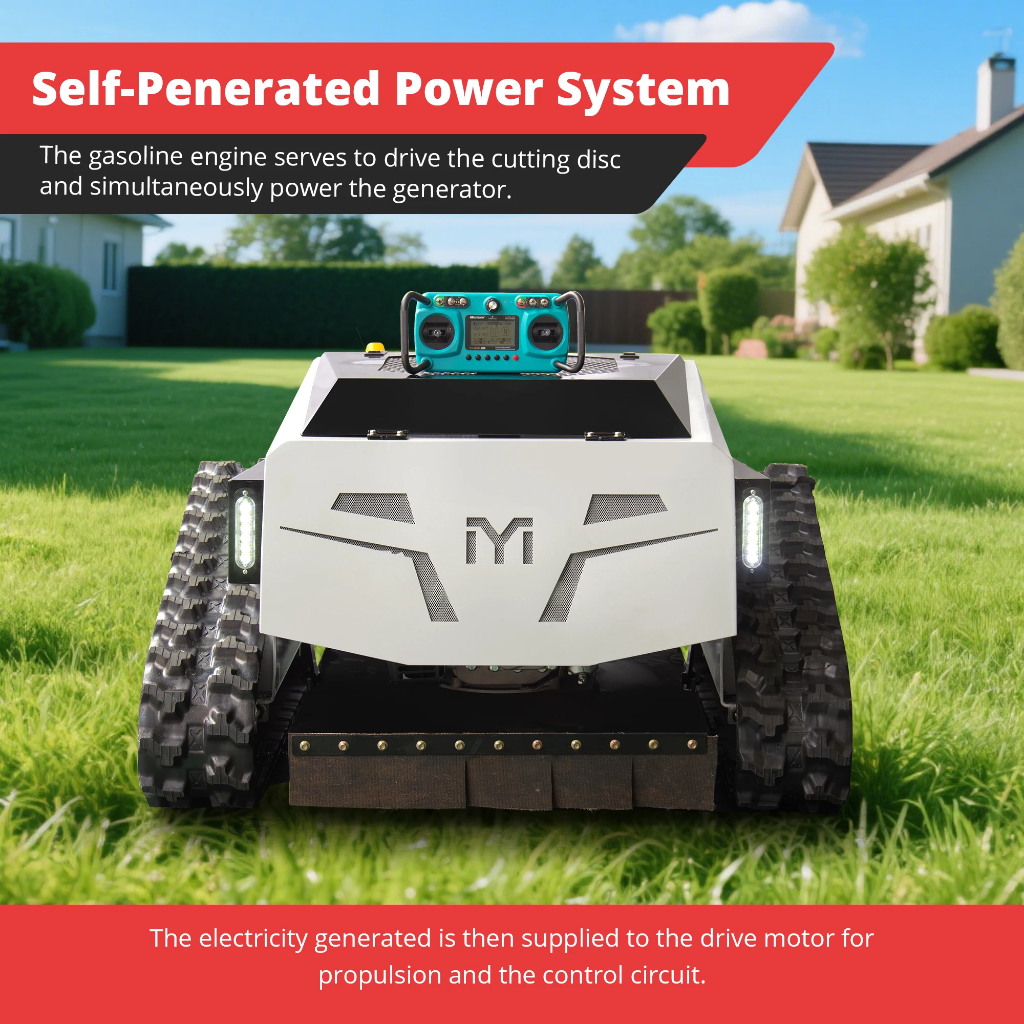 جزازة العشب اللاسلكية ببطارية ليثيوم مخصصة وقاطع عشب المحرك، آلة جزازة الحديقة متعددة الوظائف للفناء والمزرعة الأمريكية