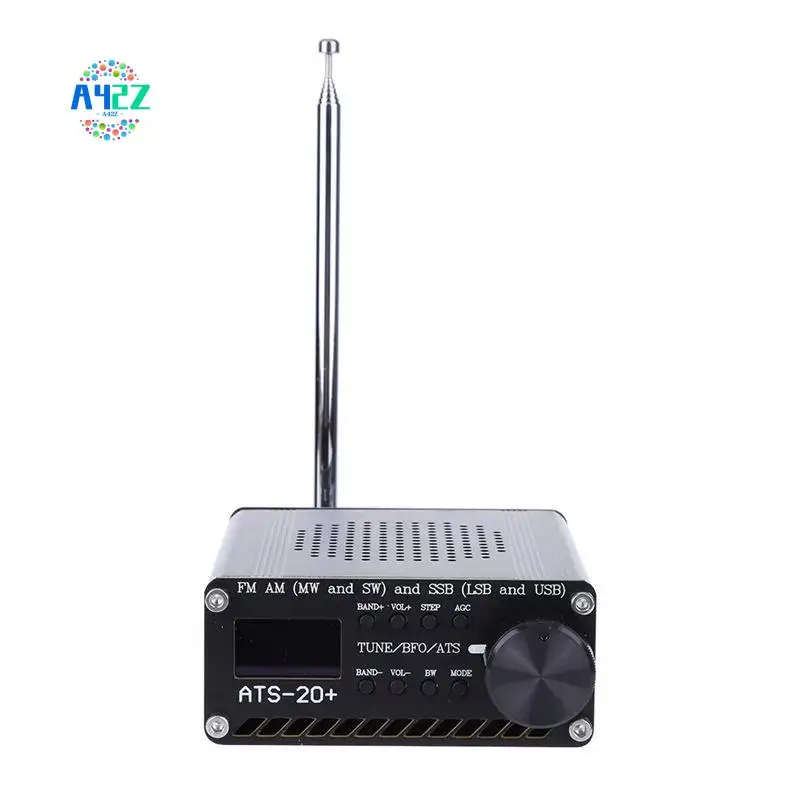 

A42Z-ATS-20+Si4732 Full Band Receiver Scanner 0.96 Inch OLED Screen FM AM SSB Scanner FM AM MW SW SSB LSB & USB With Antenna