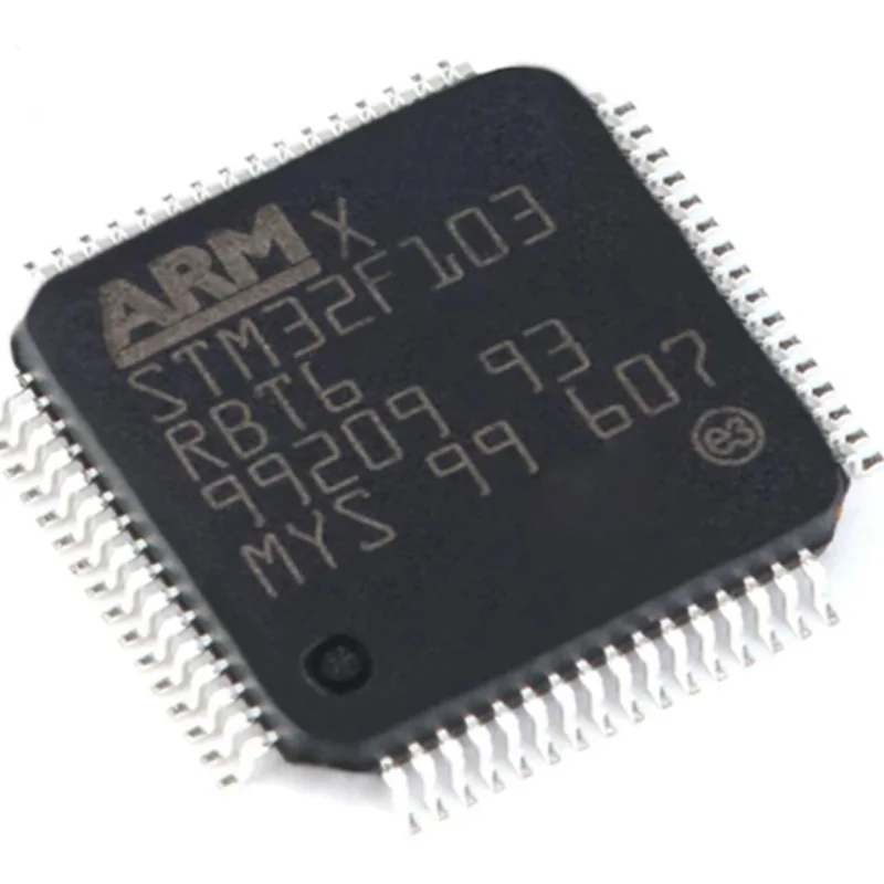 STM32F103RBT6 Original Genuine Product, LQFP-64 Package, ARM Cortex-M3 32-bit Microcontroller MCU