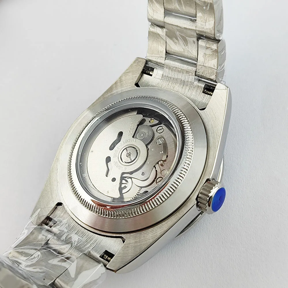 Jam Tangan 36Mm/39Mm Jam Tangan S Dial NH35 Jam Tangan Bisnis Modis Pria Pergerakan Kaca Safir NH35