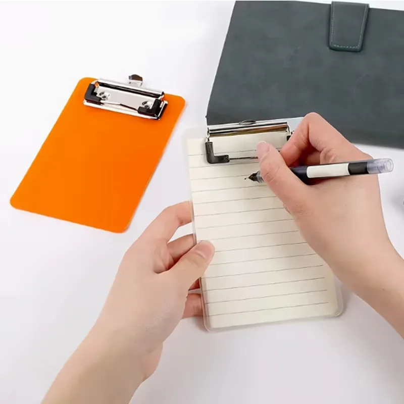 2pcs Multi-purpose small notepad holder, ticket holder, mini plastic message board, can be hung with fridge magnets