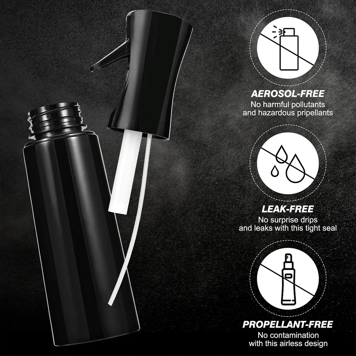 300ML Spray Bottle Salon Hairdressing High Pressure Continuous Atomizer Barber Styling Press Water Bottle Hair Care Tools