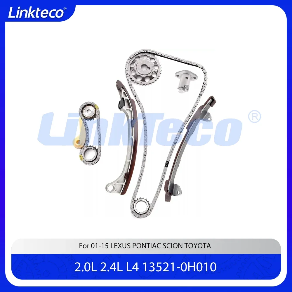 Engine Part Timing Chain Kit Fit 2.0 2.4 L T L4 1AZFE 2AZFE For 01-15 2.0 2.4T LEXUS PONTIAC SCION TOYOTA HS250H 13521-0H010
