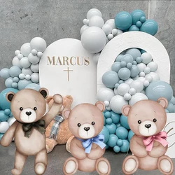 18/24/36inch Bear Birthday Party Cutouts Teddy Bear We Can Bearly Wait Backdrop KT Board  for Baby Shower Background Decor