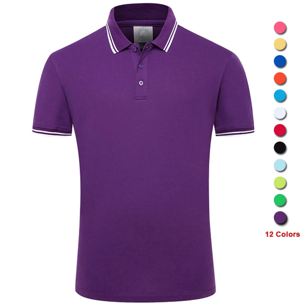 Summer Polo Shirts Men Cotton Short Sleeve Polos T Shirt Luxury New 2023 Solid Color Breathable Anti-Pilling Brand Plus Size 4XL