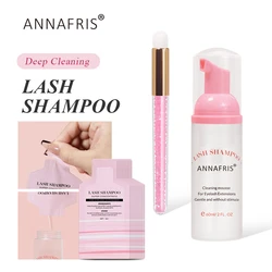 ANNAFRIS Eyelash Shampoo Foam Cleaner kit Concentrate Mousse Eyelashes Extension Gentle Cleansing Dedicated Cleaner