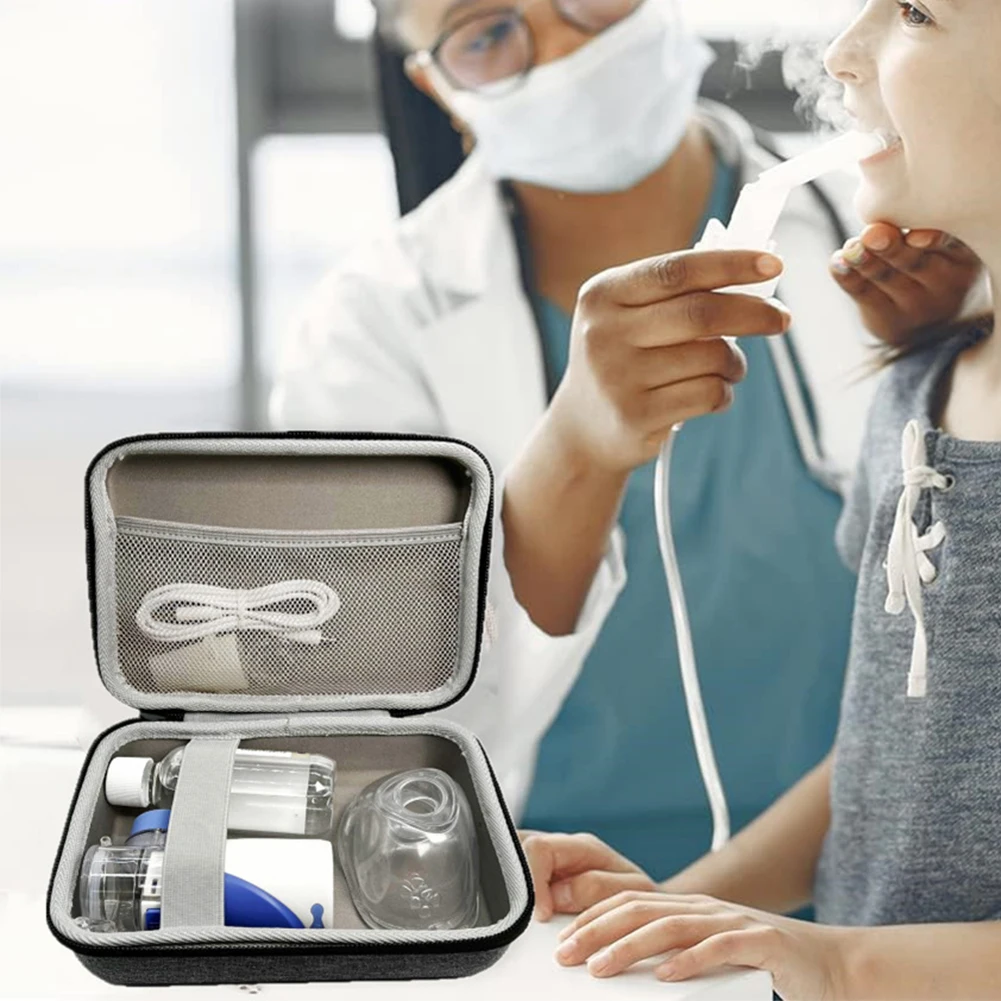 البخاخات حمل المضادة للخدش قشرة صلبة البخاخات صندوق سعة كبيرة البخاخات تخزين حقيبة يد ل الاستنشاق فاصل #2