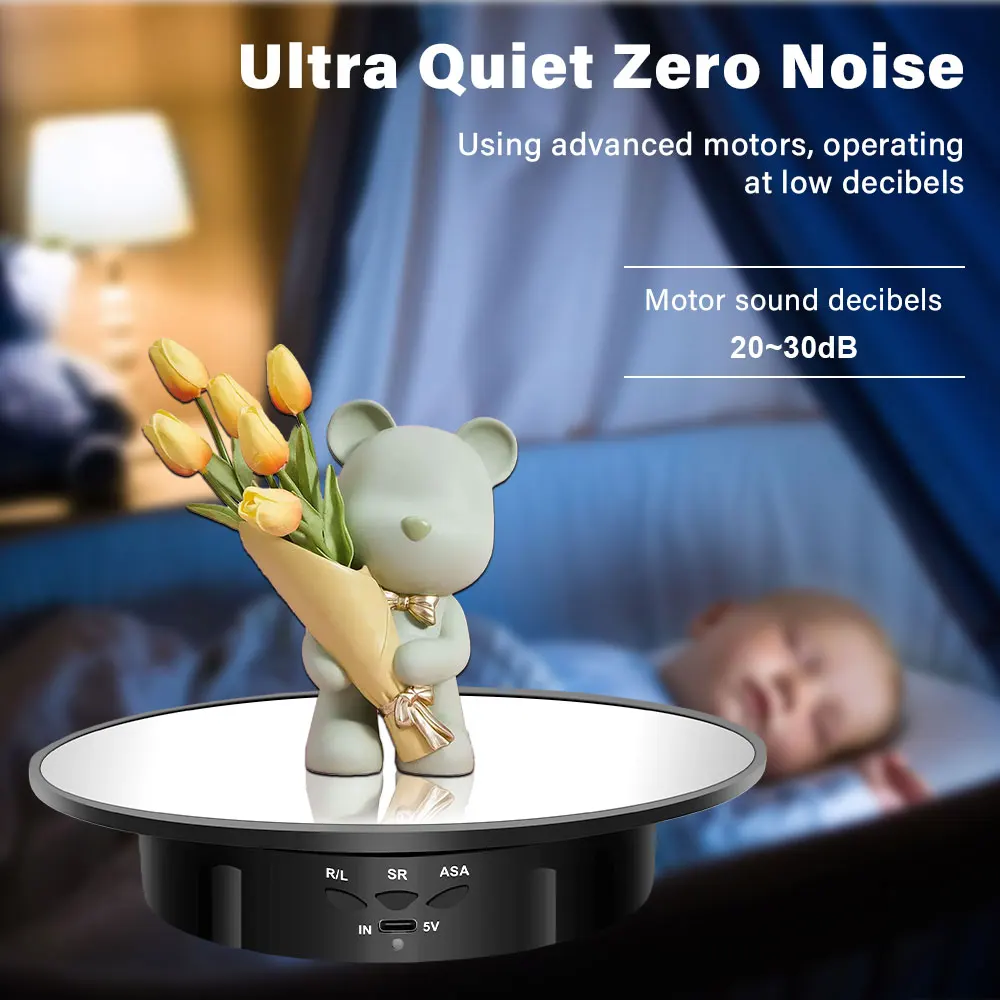 

200 мм для видеосъемки, проигрывателя, 3-скоростного вращающегося фотошоу, электрические вращающиеся продукты на 360°, рождественские подарки