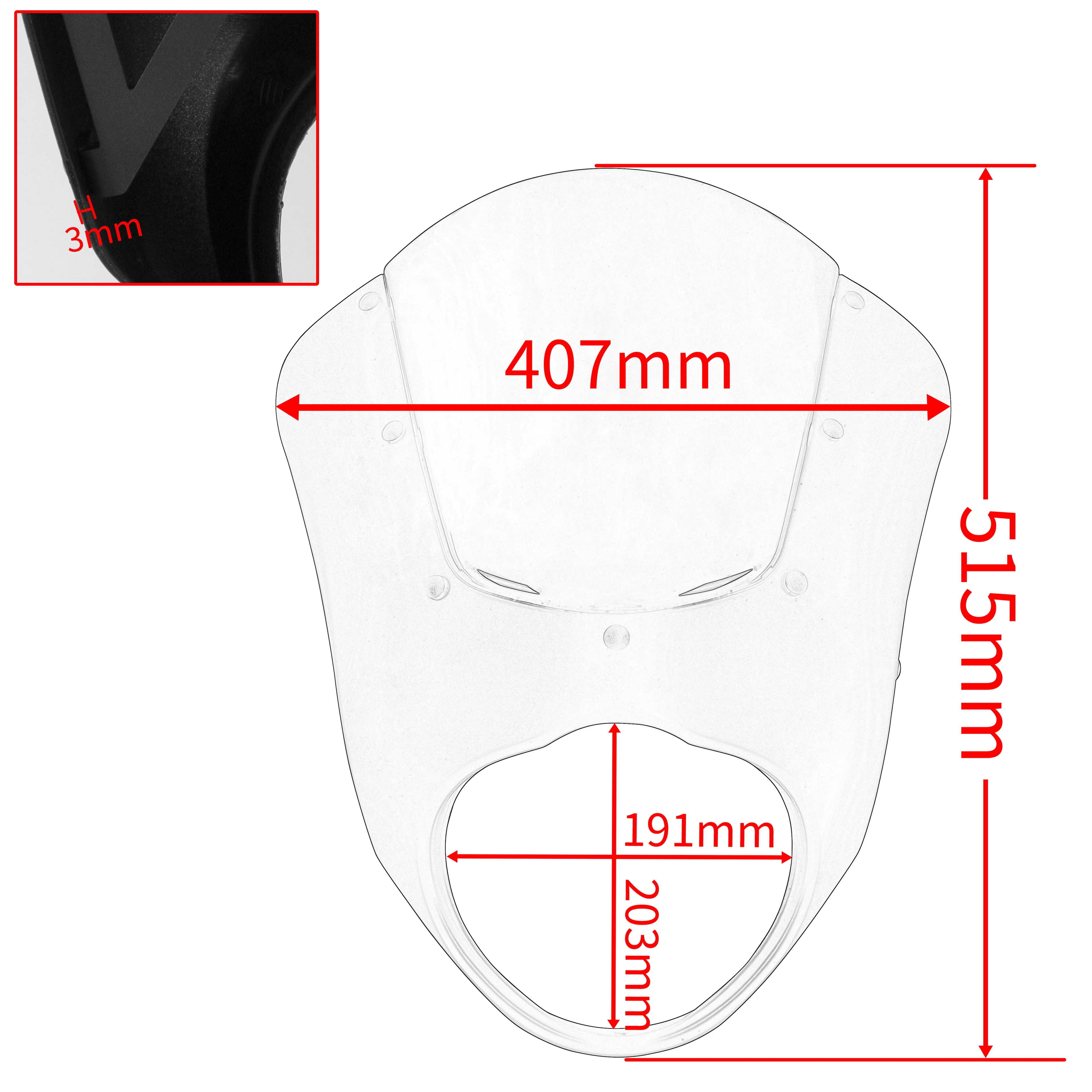 For Kawasaki Vulcan S EN650 650 2015-2024 VN650 Front Headlight Cover Cafe Racer Retro Fairing Motorcycle WindScreen Windshield