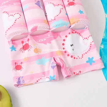 Kids' Cartoon Buoyancy Swimsuit | One-Piece Swimwear 3 Children's Buoyancy Swimsuit Cartoon Print Swimwear Kid One-Piece Floating Rash Guards Bathing Clothes Boys Girls Swimming Suits 3