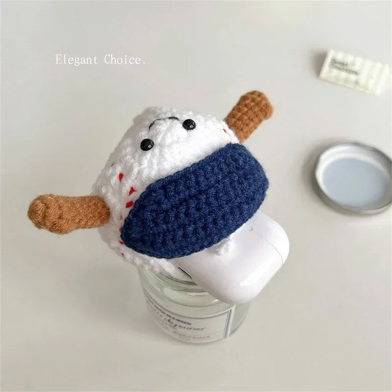 Casing anyaman kartun bisbol, sarung pelindung Earphone kotak pengisi daya untuk AirPods 4 Airpod 1 2 3 Pro Pro2