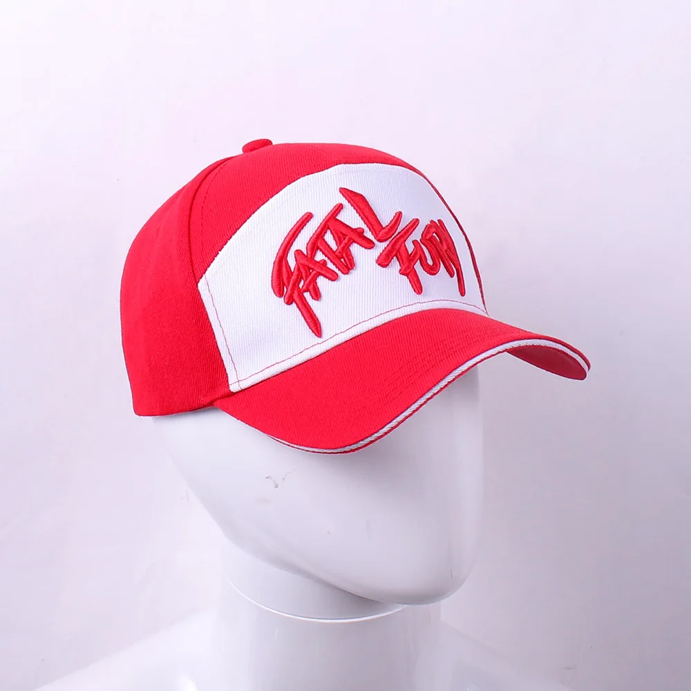 Game KOF Fatal Fury Terry Bogard Coser King of Fighters Baseball Cap Cosplay Adjustable Hat Sports Gift Boxer Prop