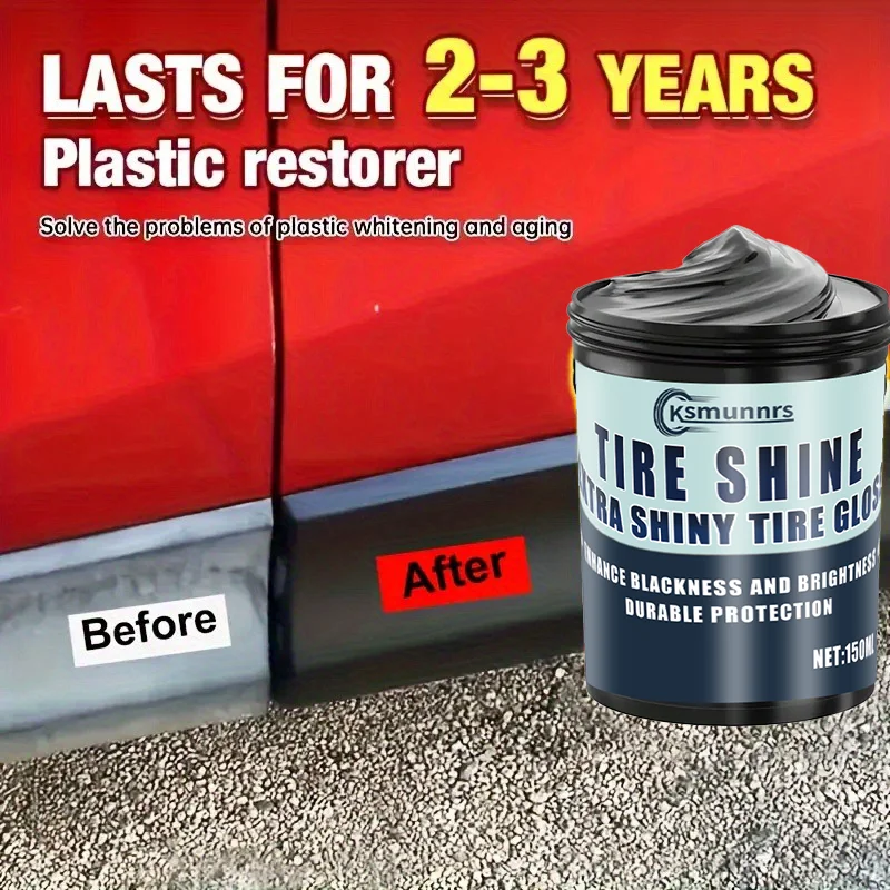 

Ремонтная паста из пластика и резины Black Crystal, 150 г — средство для удаления царапин, повышает блеск, против старения и выцветания, долговечность, 2-3 года