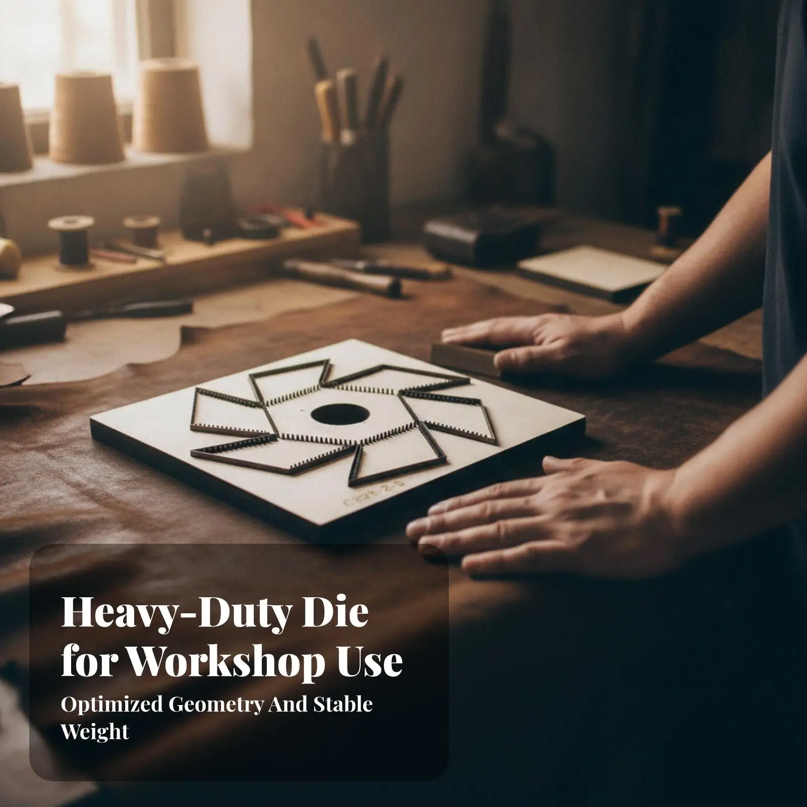 Heavy Duty Leather Tray Cutting Die Mold for Crafting Storage Box DIY Leatherworking Tool