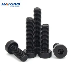 5-10pc M3 M4 M5 M6 M8 Grade 8.8 steel Black DIN7984 Hex Hexagon Socket Thin Low Short Profile Head Allen Cap Screw Bolt