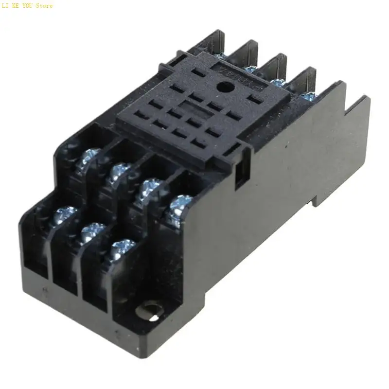 W3JE Intermediate Relays 12V 10Amp Small Electromagnetic Relays with 8 Pin Socketed Base