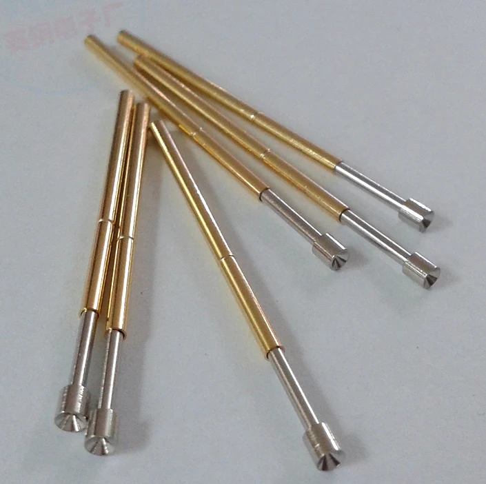 오목한 헤드 볼 헤드 테스트 바늘, P100-A3 포고 핀 ICT 고정 바늘, 100 개, 1.8mm 홀 프로브, 100MIL
