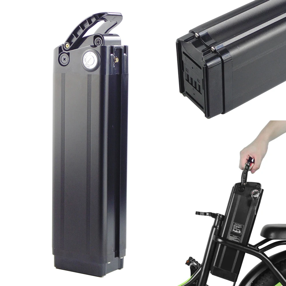 

36 В 12 Ач 15 Ач 48 В Сменный аккумулятор для электрического велосипеда Литий-ионный аккумулятор Silver Fish Seat Tube Стиль для складного электрического велосипеда Windgoo E20