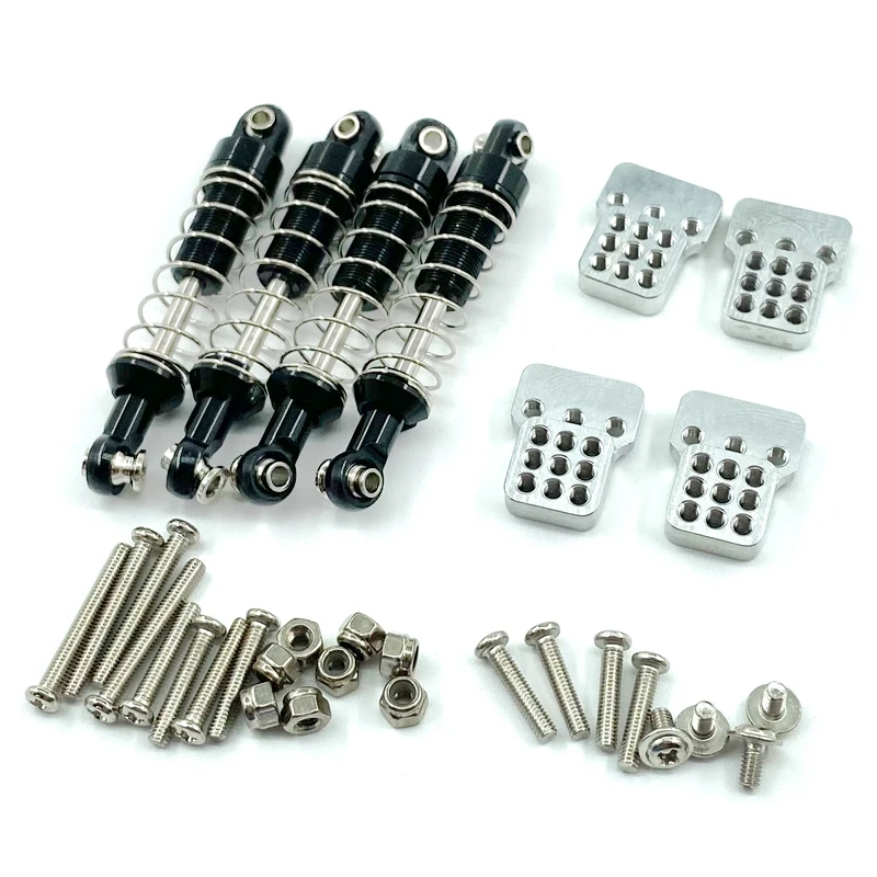 for MN D90 MN-90 MN99S WPL C14 C24 C34 RC Car Metal Shock Absorber with Extension Seat Upgrade Parts