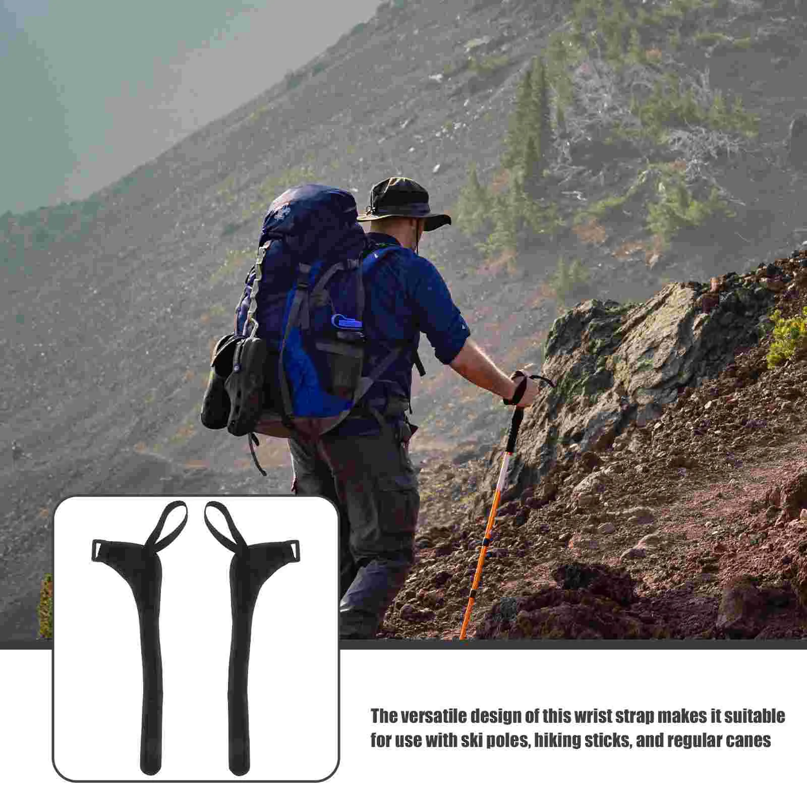 1 Pair Ski Pole Wrist Straps Walking Stick Wristband Ski Pole Strap Wrist Leash for Sports outdoor sports gear