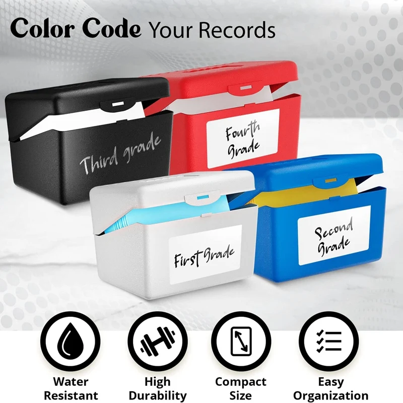 Card Holder For Flash Cards, Business Card, Recipe Stationery & School Office Supplies, 4 Colors