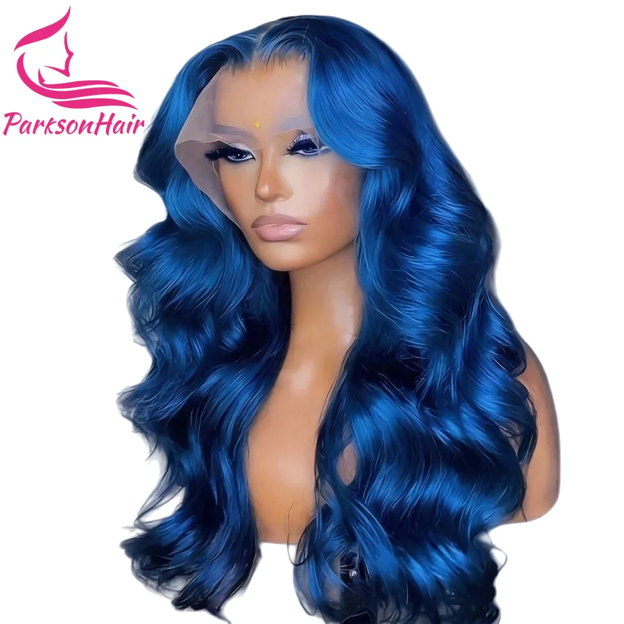 

Body Wave Royal Blue Human Hair Wig 13x6 13x4 Lace Front Wig For Women Brazilian Virgin Hair Blonde Colored Lace Frontal Wigs