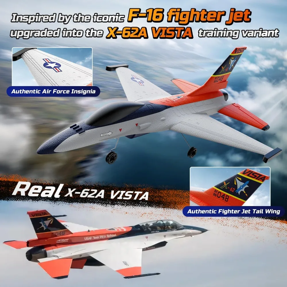 RC F-16 Styled 4-Channel Jet with 6-Axis Gyro, EPP Ready-to-Fly Glider Aircraft