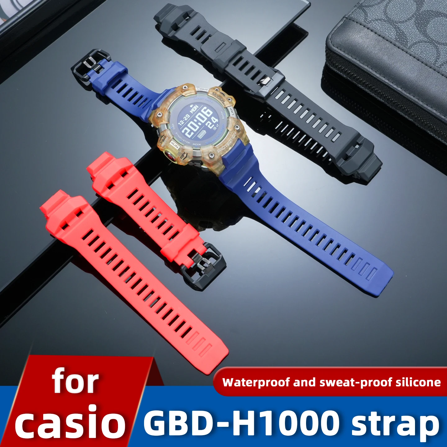 For Casio GBD-H1000 Waterproof Silicone Strap 3475 Cat Man Series Black G-SHOCK Resin Replacement Bracelet Men's Accessories
