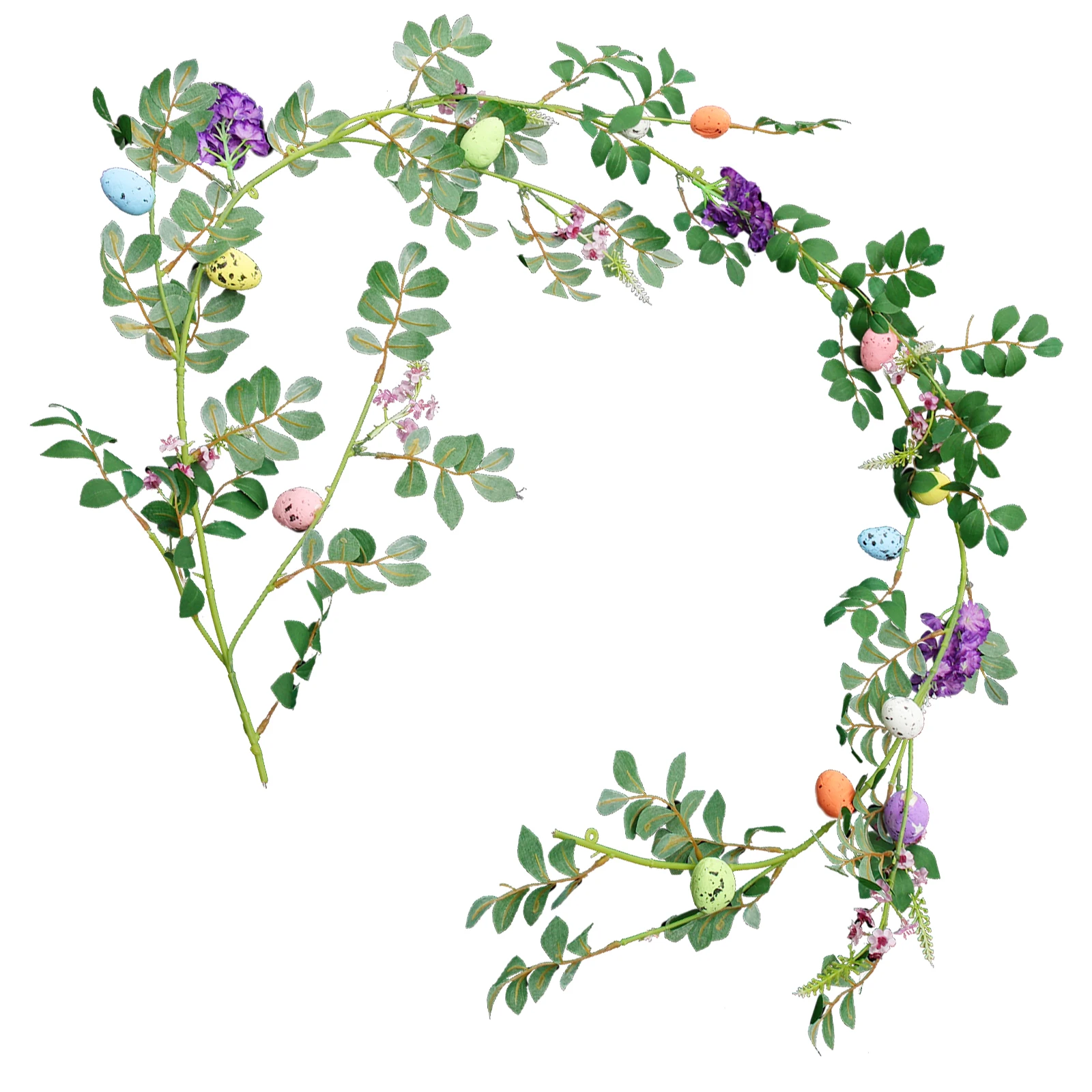 

Easter Garland Pastel Hanging Wreath Wall Door Window Tree Decor easter egg wall hanging decor door wall wreath front door