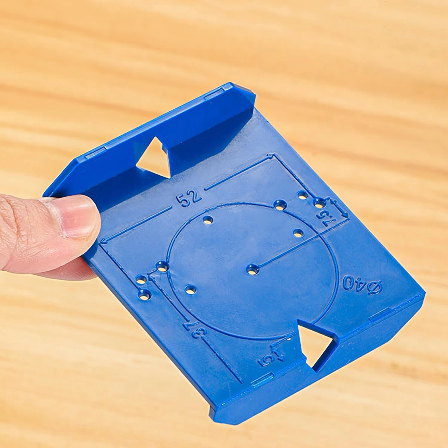 1pc Hinge Drilling Locator Cabinet Door Hinge Punching Positioning Ruler Template Woodworking Hinge Installation Auxiliary Tool