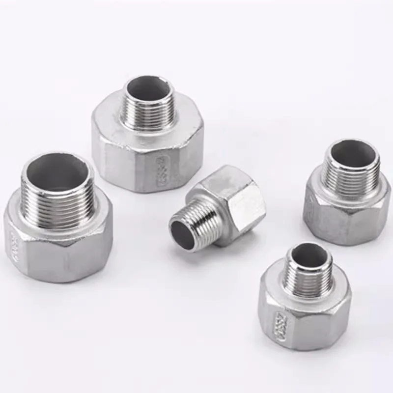 

1/4" 3/8" 1/2" 3/4" 1"1-1/4" 1-1/2"2"BSP Female To Male Thread Reducer 304 Stainless Steel Pipe Fitting Connector Adpater