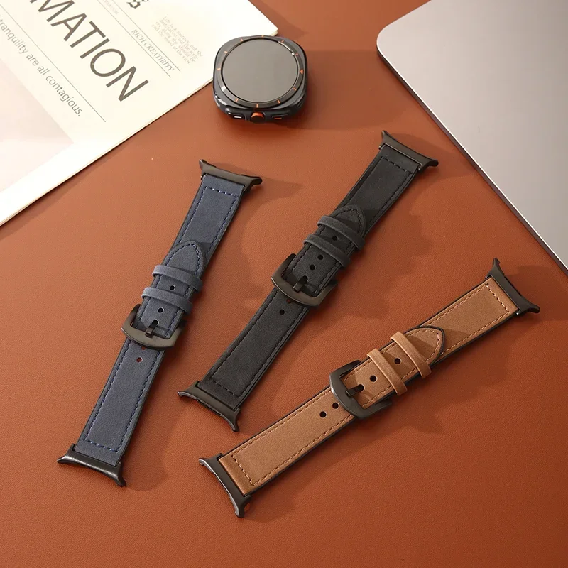 サムスンギャラクシーウォッチ用レザーウォッチストラップ、7ウルトラスマートウォッチバンド、ブレスレットベルト、ウルトラ、47mm、correaアクセサリー