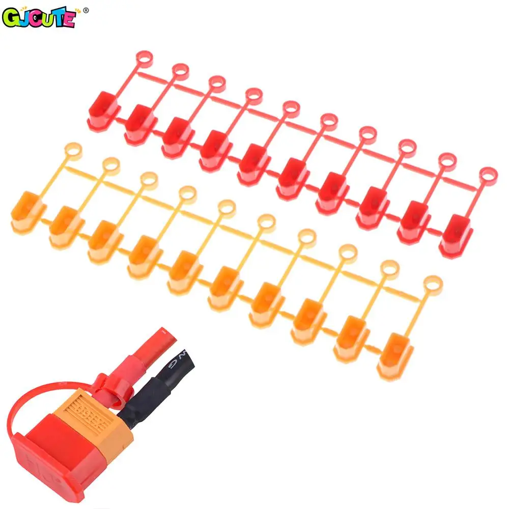Image of 10Pcs XT60 Stecker Gummi Terminal Isolierte Schutzhülle Fall Staub Kappen Anti-Schmutz Kappe Schutz Shell für RC lipo Batterie