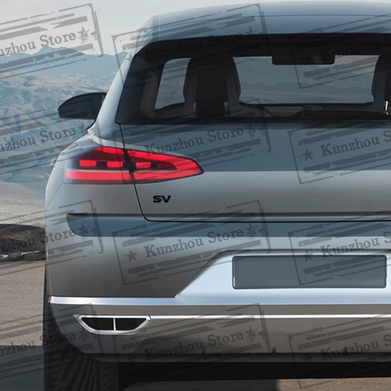 شعار معدني SV لنيسان باثفندر R51 Teana Sentra Navara Titan Pro4X شعار شعار السيارة الخلفي الجذع ملصق شارة التصميم #4