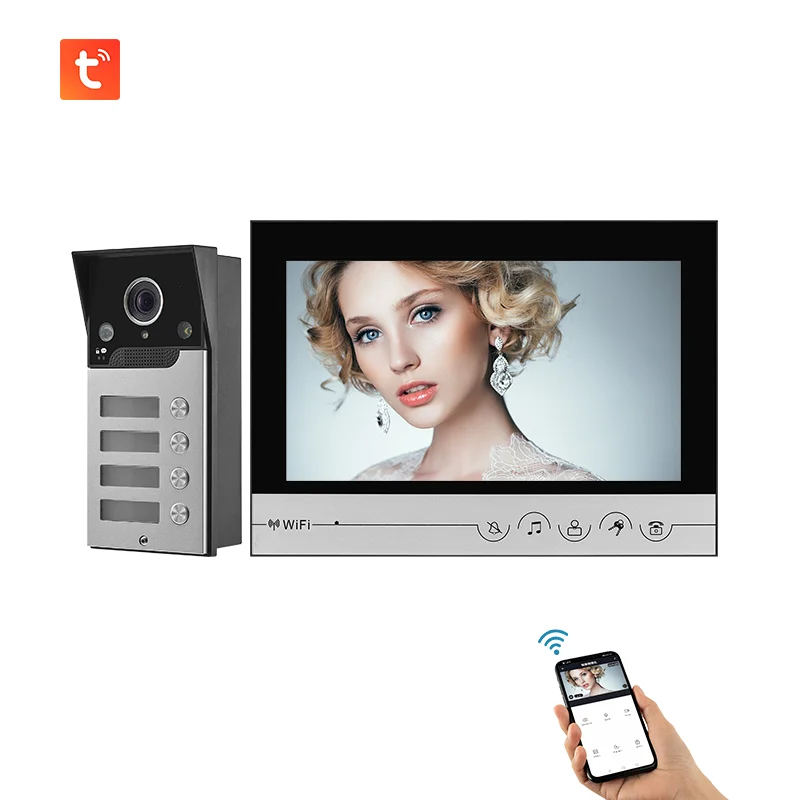 

Hot Sale High Quality Video Door Phone System Multifamily Apartments Portero Inalambrico Interphone Video Intercom