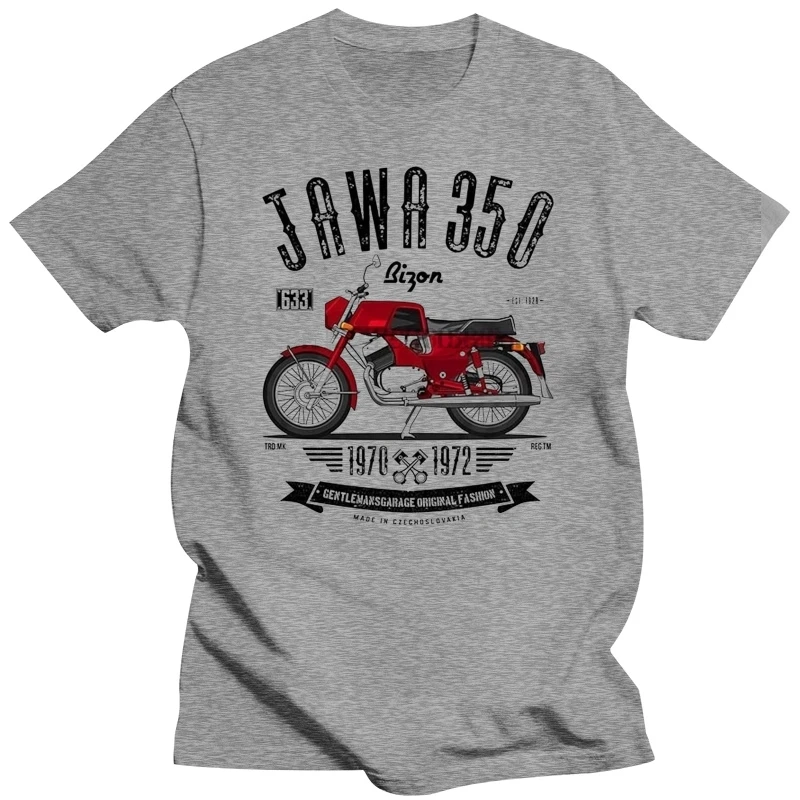 Jawa 350 633 Bizon T-shirt Cool Men Sports Short Sleeve